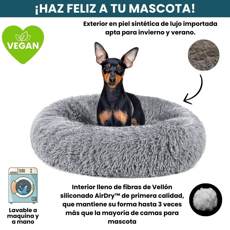 Cama Original Antiestrés Para Perros Mascotikos + Almohadita De Regalo